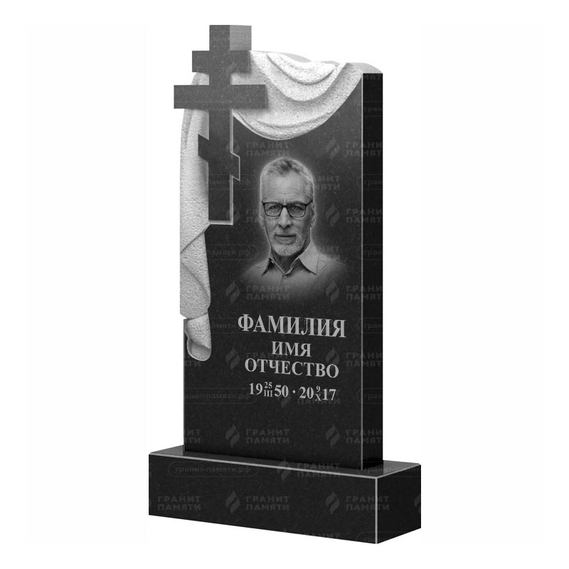 Памятники из гранита с крестом в Димитровграде | Гранитный памятник ФГ-085