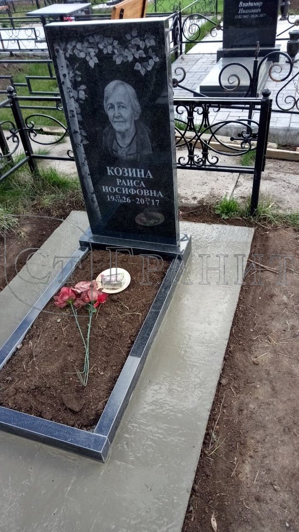 Художественное оформление на гранитную стелу, рисунок ВХО-028
