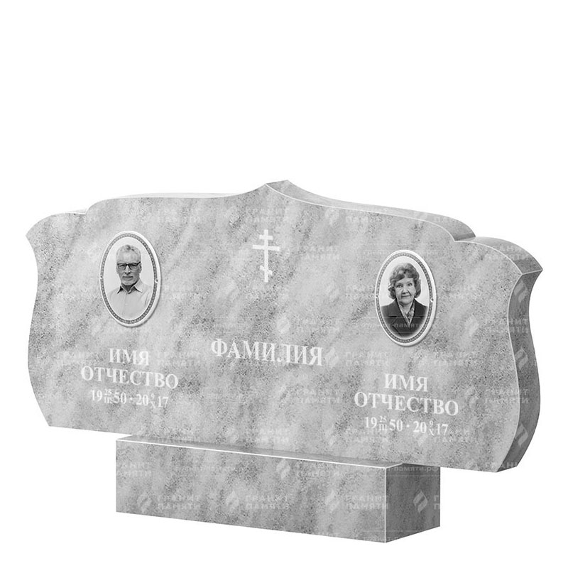 Памятники из мрамора в Димитровграде | Двойной мраморный памятник ФМ-130