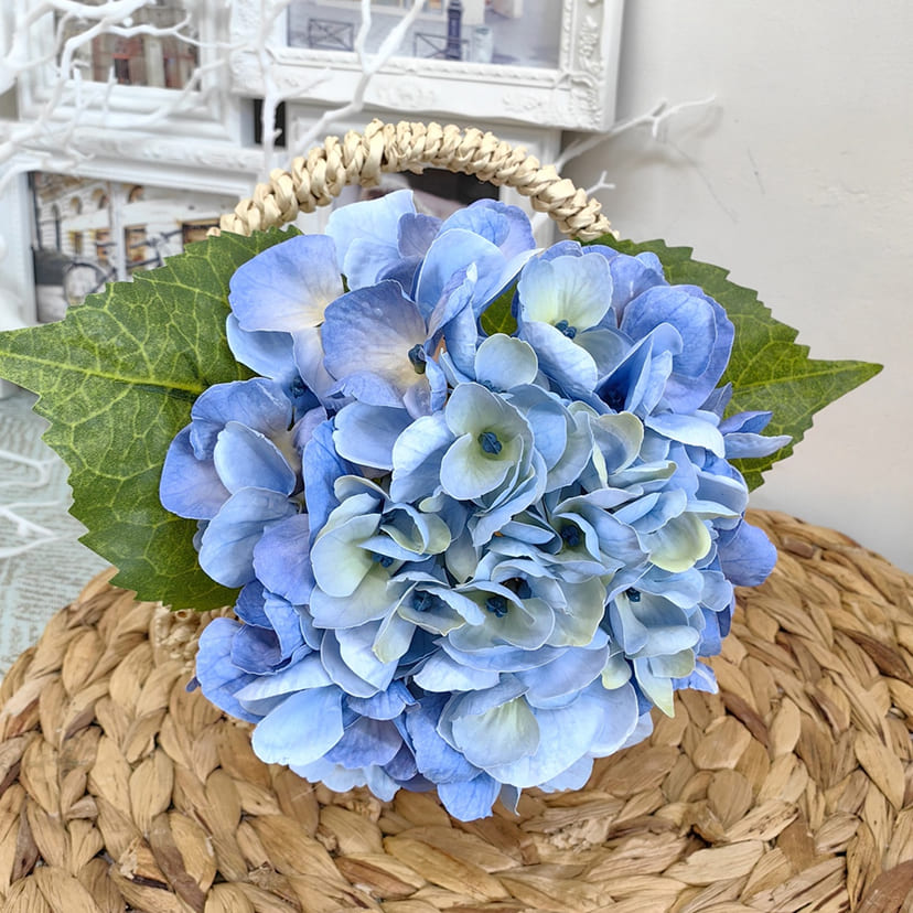 Искусственные цветы на могилу в Димитровграде | Цветок искусственный «Гортензия», голубая, одиночный