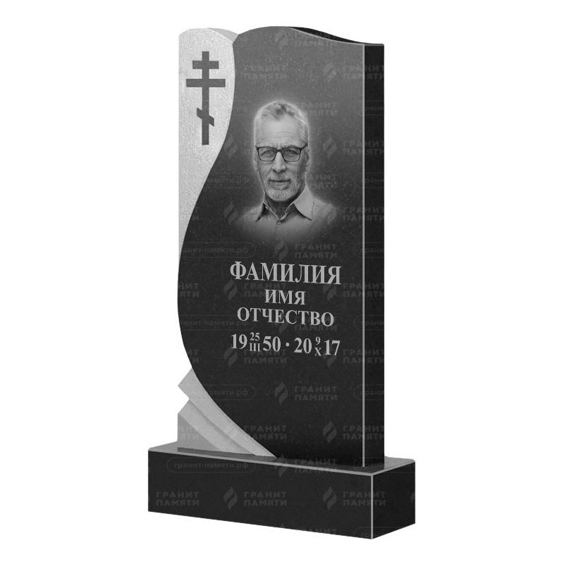 Памятники из гранита вертикальные в Димитровграде | Гранитный памятник ФГ-169