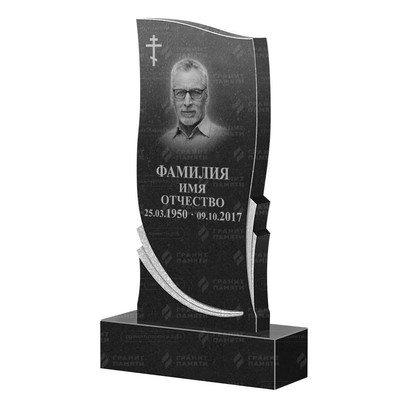 Памятники из гранита вертикальные в Димитровграде | Гранитный памятник ФГ-044