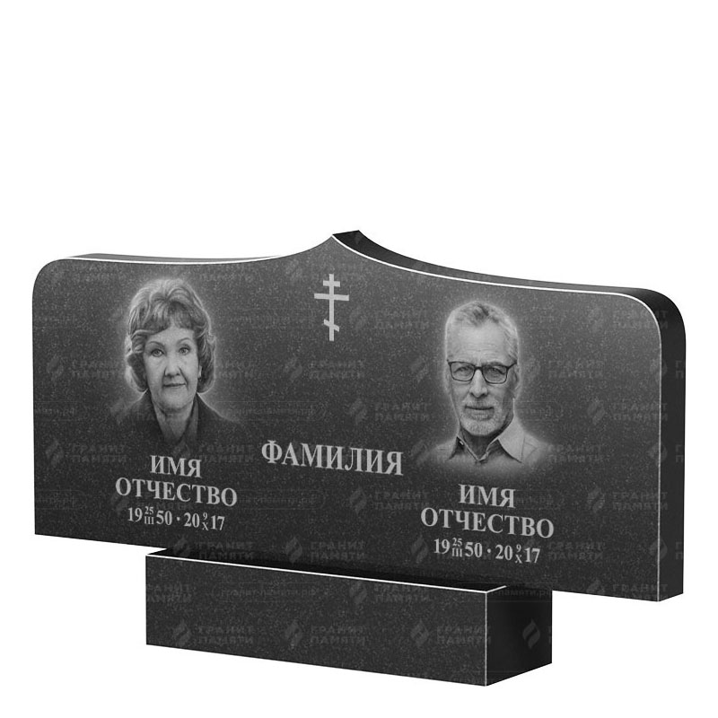 Гранитные памятники в Димитровграде | Двойной гранитный памятник ФГ-260