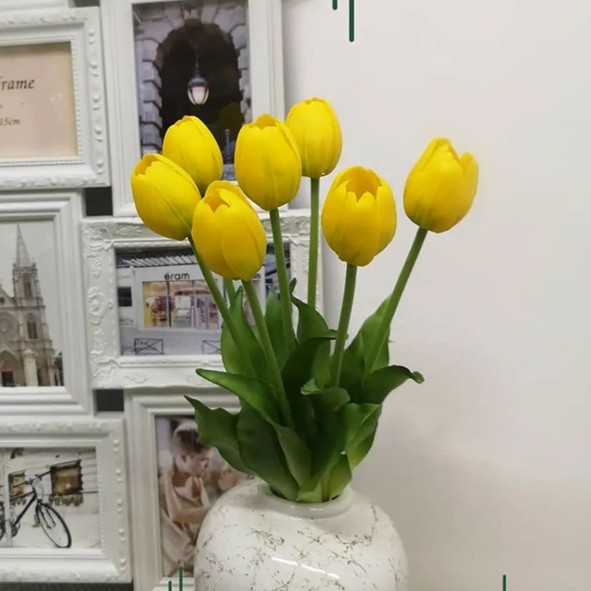 Искусственные цветы на могилу в Димитровграде | Цветы искусственные «Тюльпаны», желтые, букет