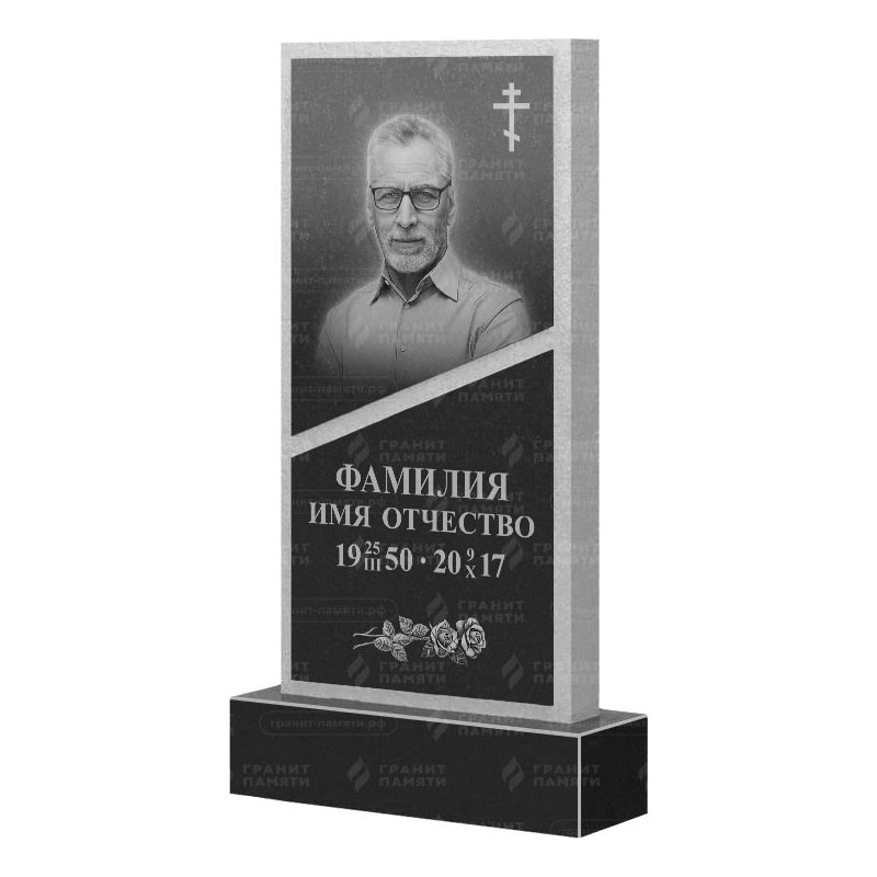Памятники из гранита вертикальные в Димитровграде | Гранитный памятник ФГ-164