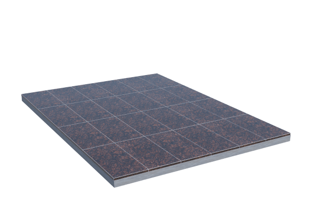 Площадки на могилу в Димитровграде | Площадка с облицовкой Дымовским гранитом