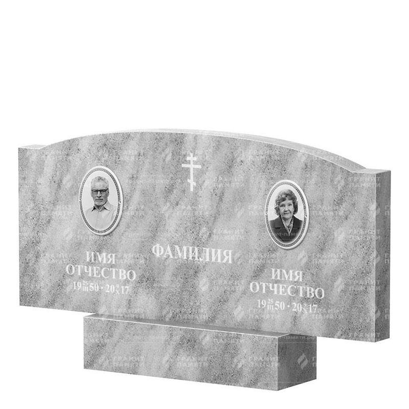 Памятники из мрамора в Димитровграде | Двойной мраморный памятник ФМ-257