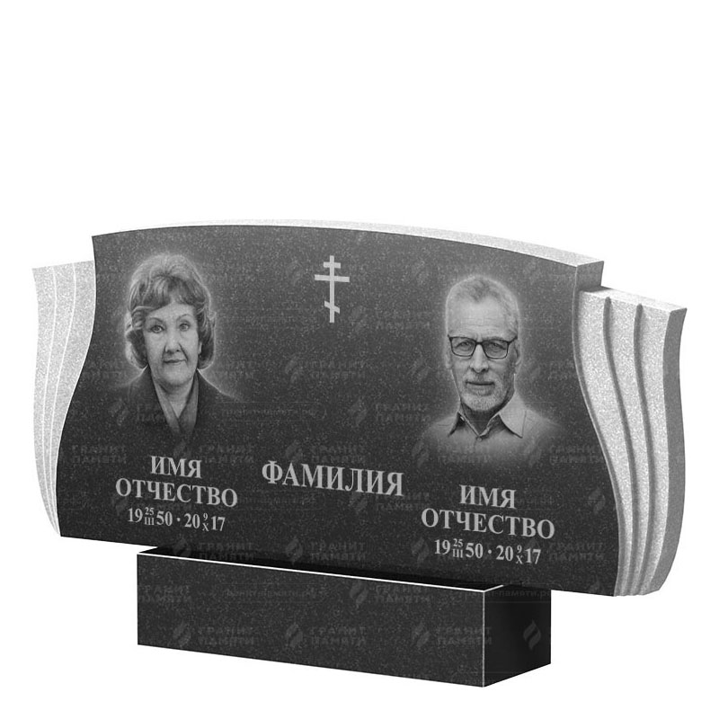 Гранитные памятники в Димитровграде | Двойной гранитный памятник ФГ-264