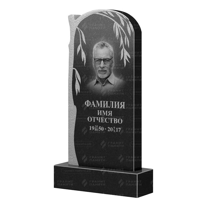 Памятники из гранита с деревом в Димитровграде | Гранитный памятник ФГ-090