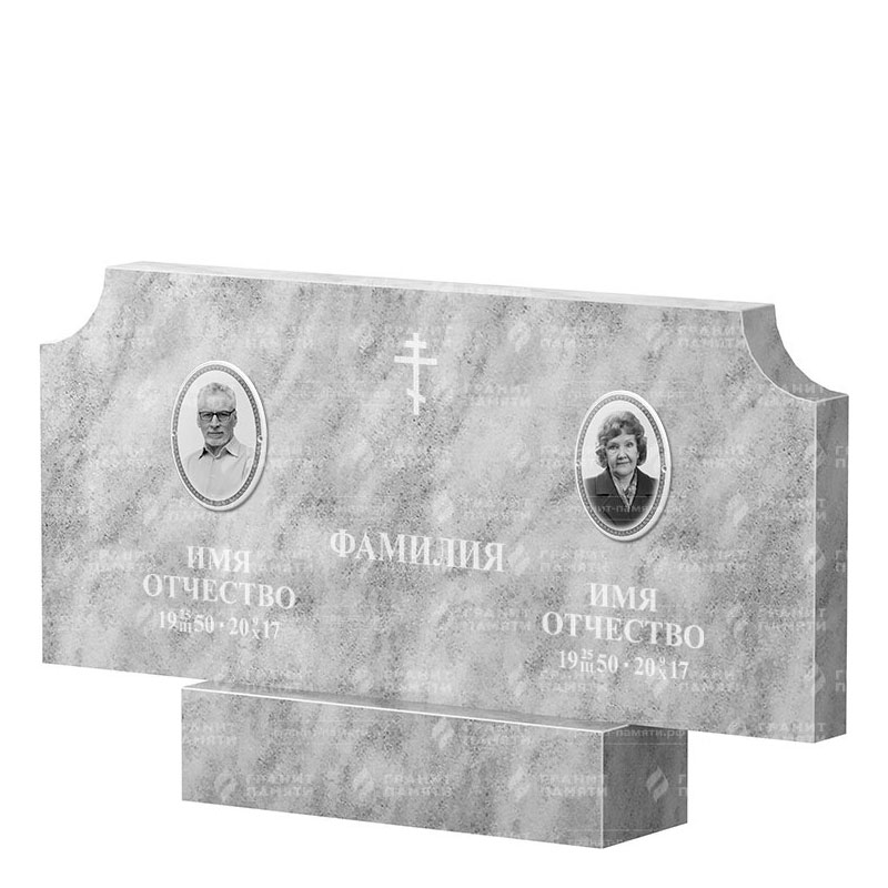 Памятники из мрамора в Димитровграде | Двойной мраморный памятник ФМ-253