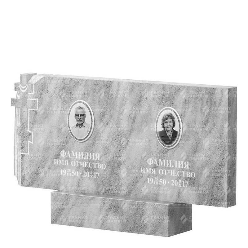Памятники из мрамора в Димитровграде | Двойной мраморный памятник ФМ-139
