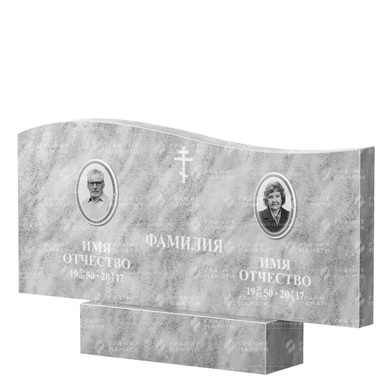 Памятники из мрамора в Димитровграде | Двойной мраморный памятник ФМ-255