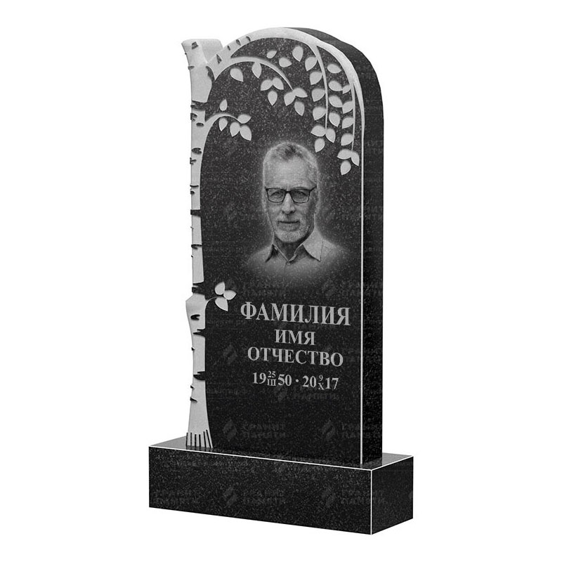 Памятники из гранита с деревом в Димитровграде | Гранитный памятник ФГ-091