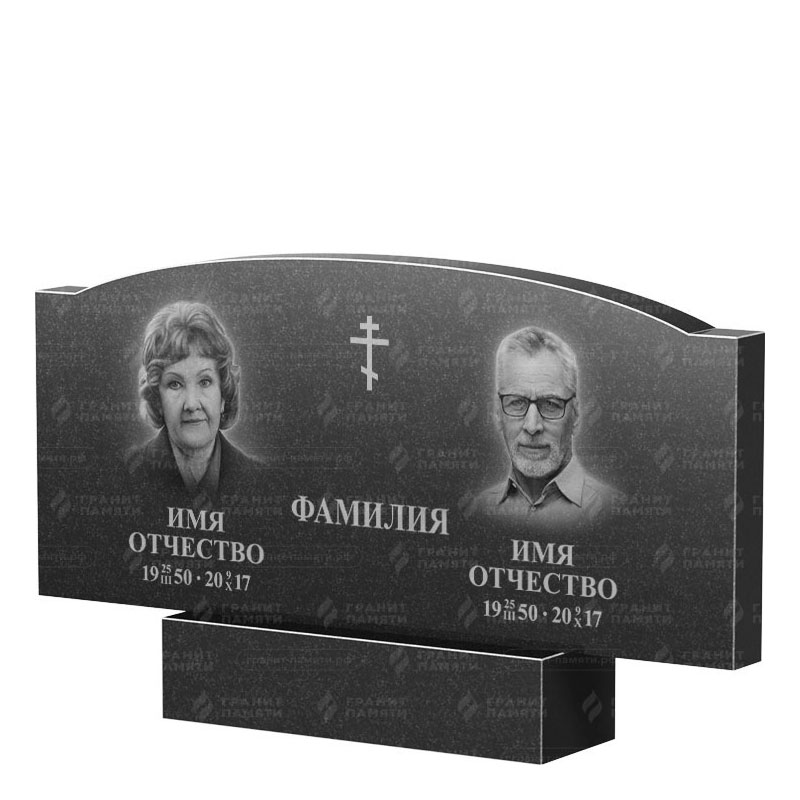 Гранитные памятники в Димитровграде | Двойной гранитный памятник ФГ-257