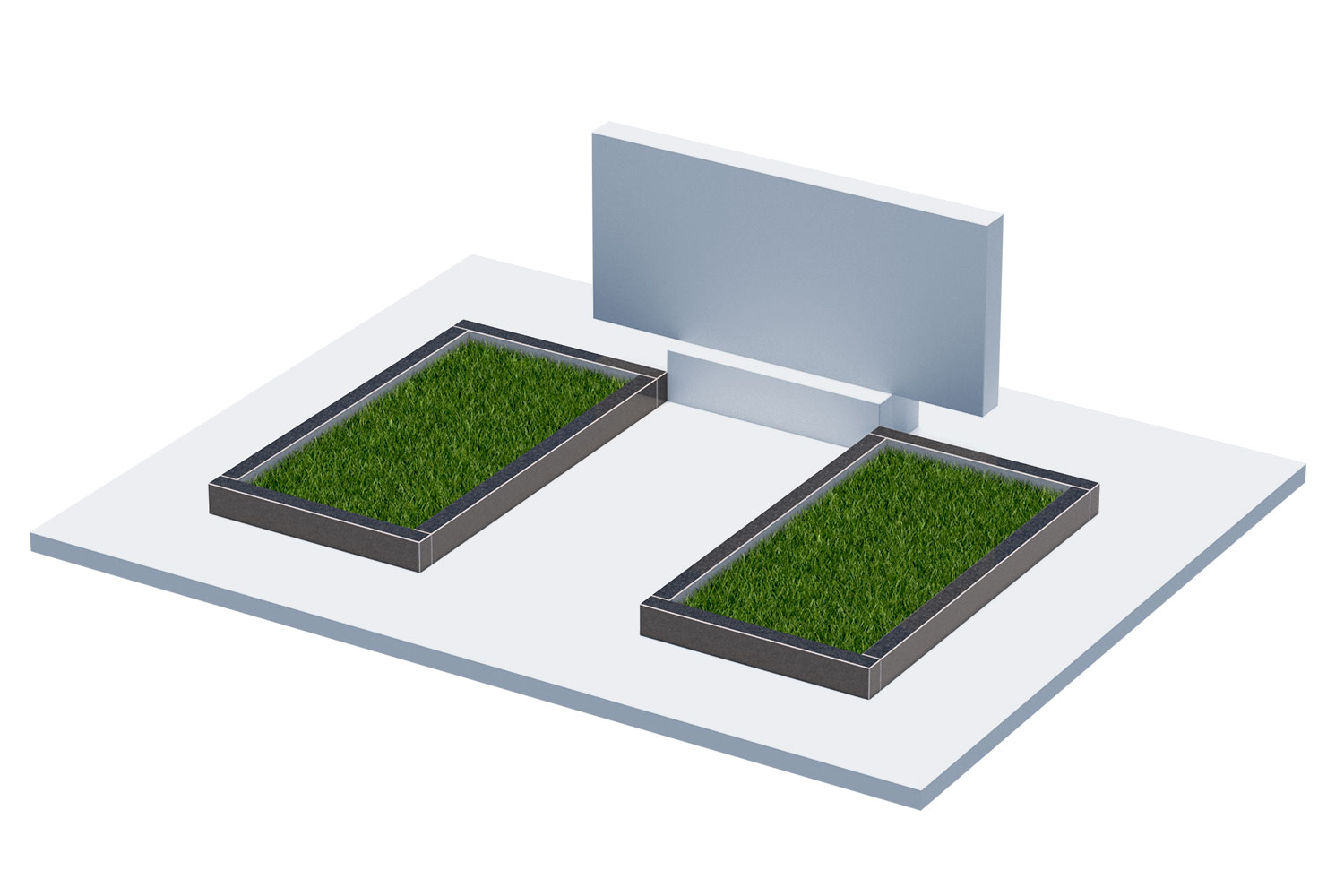 Цветники и надгробные плиты в Димитровграде | Цветник Автономный, 2 шт