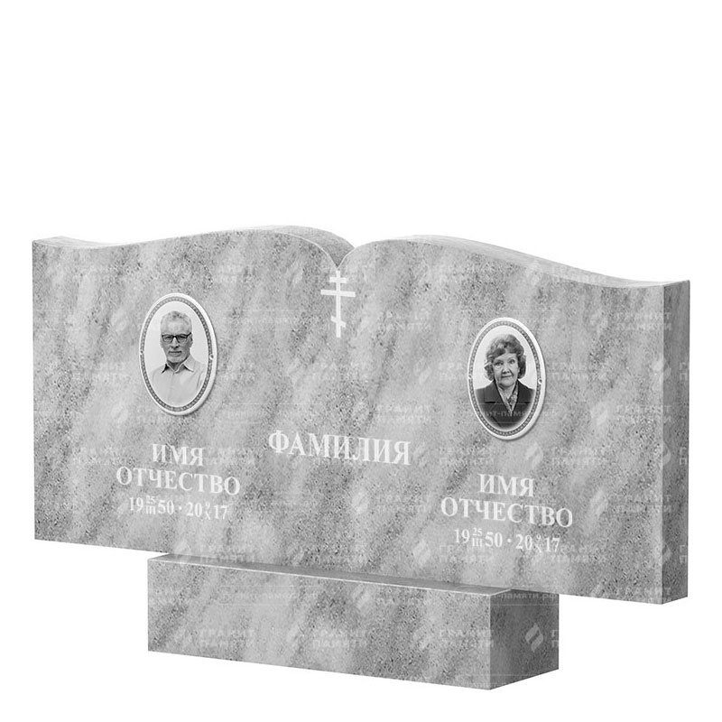 Памятники из мрамора в Димитровграде | Двойной мраморный памятник ФМ-259