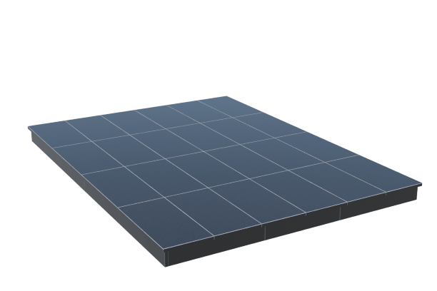 Площадки на могилу в Димитровграде | Площадка с вертикальной (10 см) облицовкой гранитом Габбро