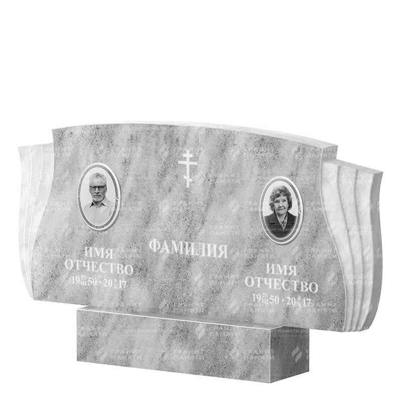 Памятники из мрамора в Димитровграде | Двойной мраморный памятник ФМ-264