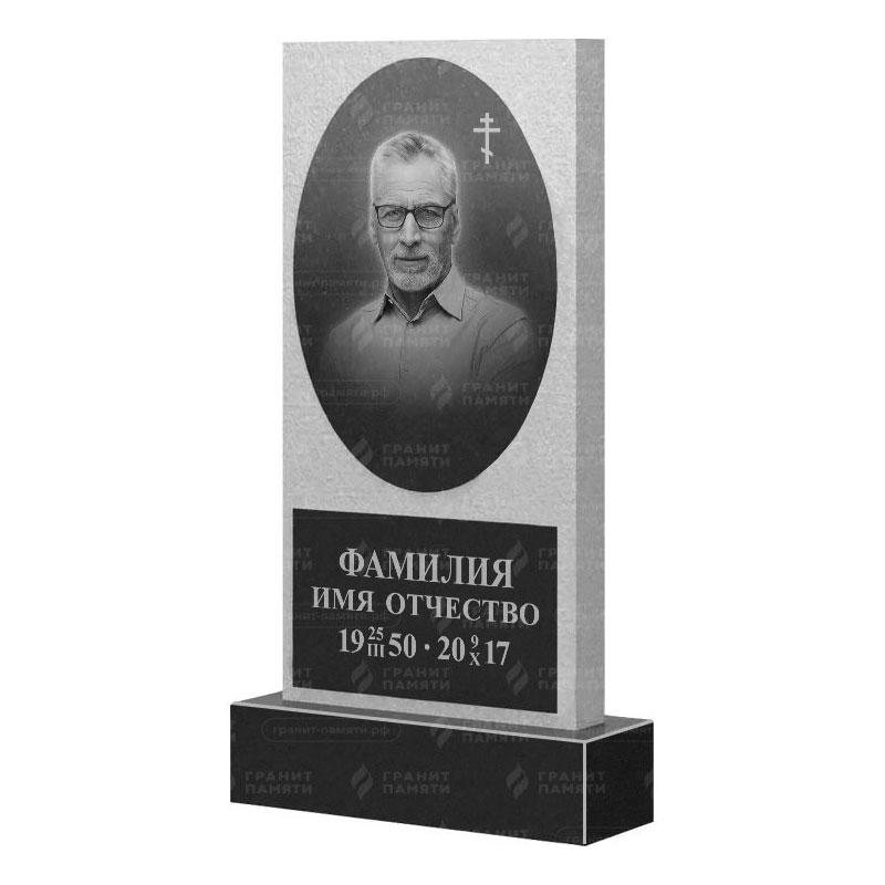 Памятники из гранита вертикальные в Димитровграде | Гранитный памятник ФГ-166