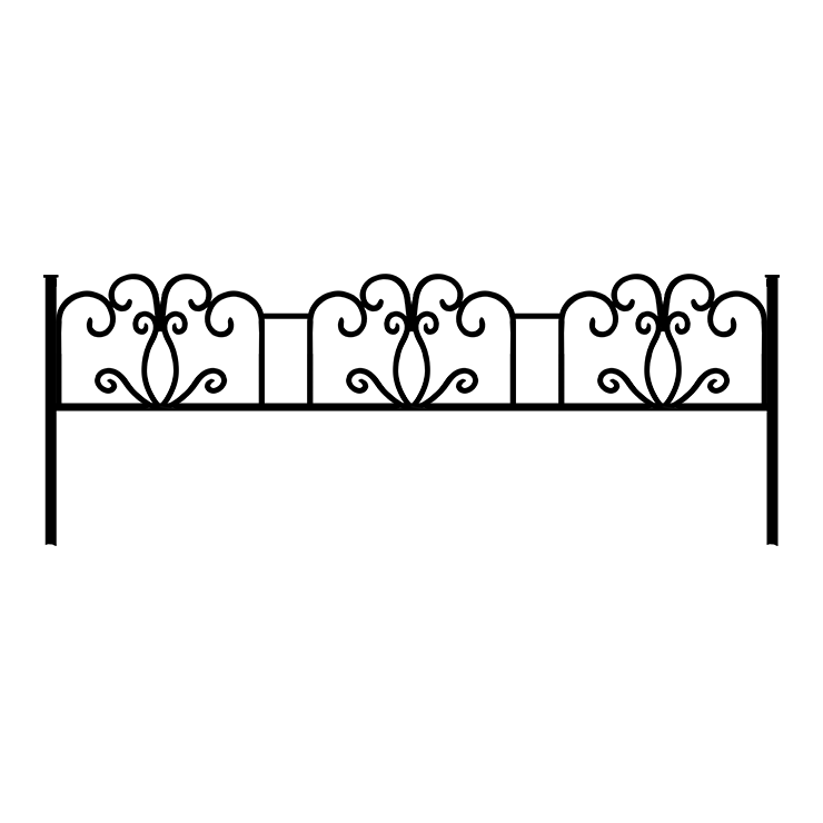 Металлические оградки, столы, скамейки в Димитровграде | Оградка №4