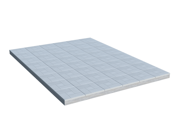 Площадки на могилу в Димитровграде | Площадка с тротуарной плиткой