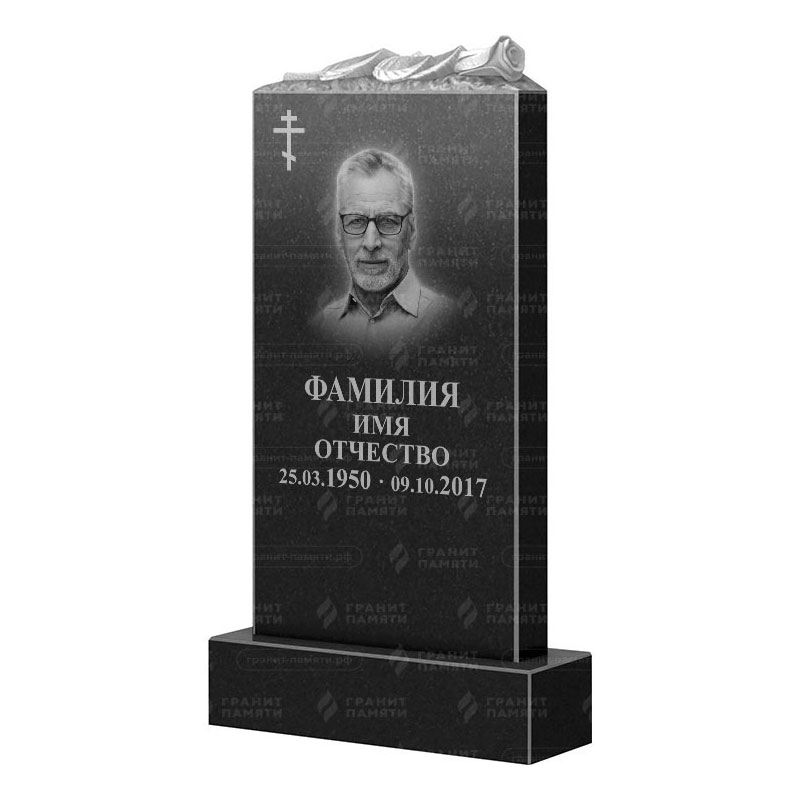 Памятники из гранита с цветами в Димитровграде | Гранитный памятник ФГ-105
