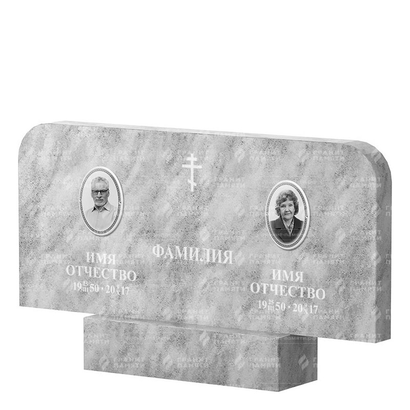 Памятники из мрамора в Димитровграде | Двойной мраморный памятник ФМ-254