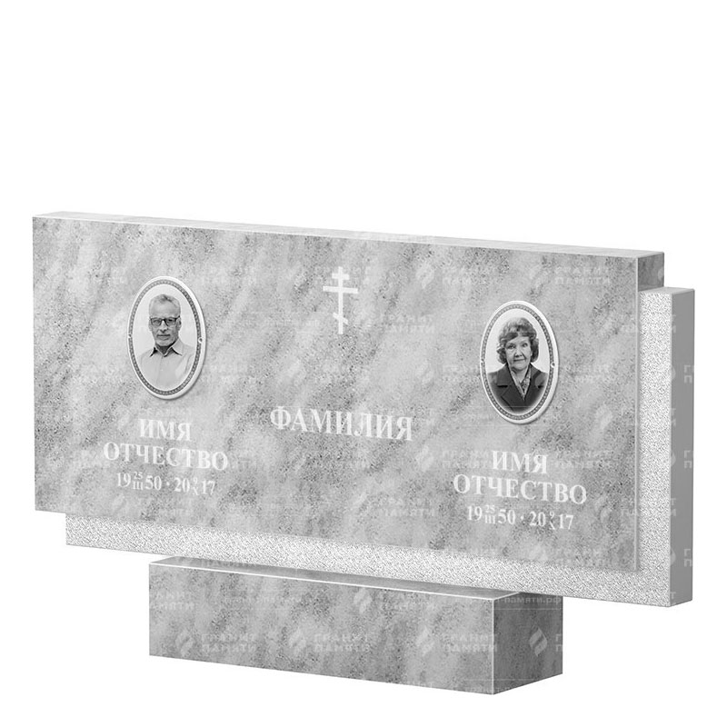 Памятники из мрамора в Димитровграде | Двойной мраморный памятник ФМ-132