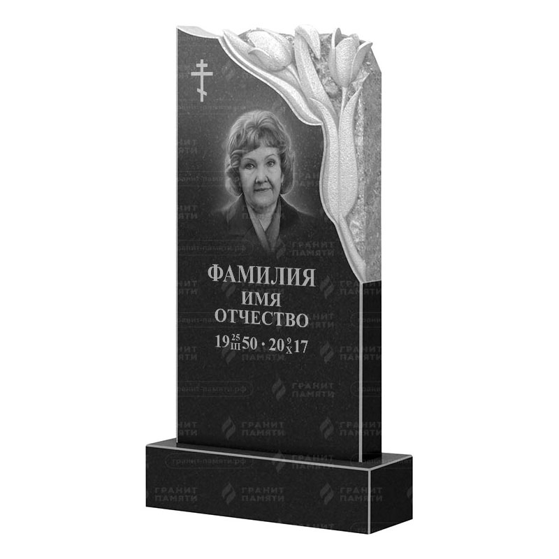 Памятники из гранита с цветами в Димитровграде | Гранитный памятник ФГ-113